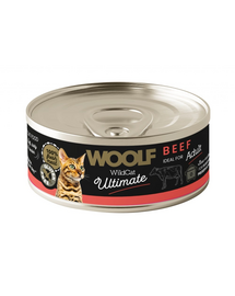 WOOLF Wild Cat Ultimate Beef Pate 85g hrană umedă cu vită pentru pisici