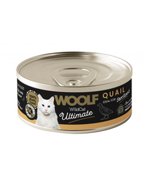WOOLF Wild Cat Ultimate Sterilised Quail pate 85g hrană pisici sterilizate cu prepeliță