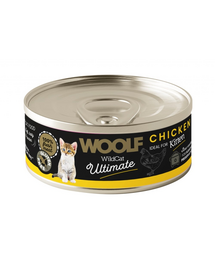 WOOLF Wild Cat Ultimate Kitten Chicken Pate 85g hrană cu pui pentru pisoiași
