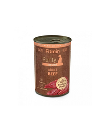 FITMIN Purity Beef 400g hrană umedă cu vită pentru câini adulți