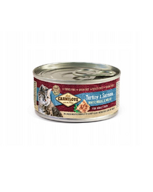 CARNILOVE Cat turkey salmon hrană umedă 100 g pisici