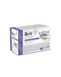 BRIT Gastrointestinal pisici miel 12x85g hrană dietetică