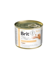 Conservă BRIT VD Grain Free Hepatic 200 g curcan și mazăre pentru câini cu afecțiuni hepatice