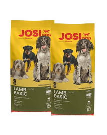 JOSERA JosiDog Lamb Basic 2x15kg hrană câini cu miel