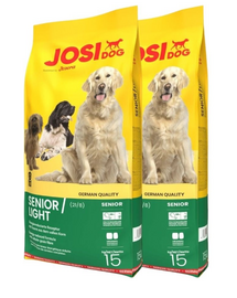 JOSERA JosiDog Senior Light 2x15 kg hrană câini bătrâni și puțin activi