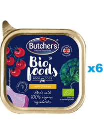 BUTCHER'S BIO foods kurczak tacka 6 x 150 g