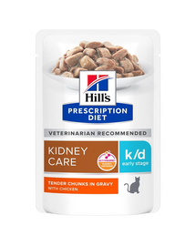 HILL'S Prescription Diet Feline k/d Kidney Care Early Stage cu pui 12x85g