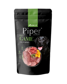 PIPER hrană câini adulți cu vânat și dovleac 150 g