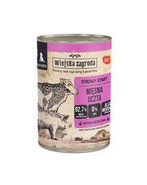 WIEJSKA ZAGRODA Conservă hrană pentru căței festin de carne 400 g