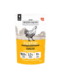 WIEJSKA ZAGRODA Hrană umedă pentru pisici, file de pui 85 g