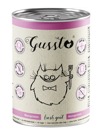 GUSSTO Cat Fresh Goat hrană monoproteică pisici 400g capră
