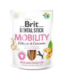 BRIT Dental Stick Mobility cu turmeric și colagen 251 g recompense dentare pentru câini ce susțin mobilitatea