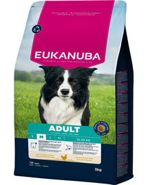 EUKANUBA Adult Medium Breeds Chicken 3 kg hrană câini rase medii cu pui