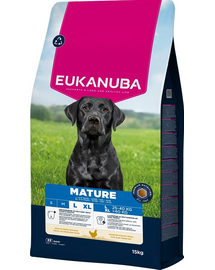 EUKANUBA Mature Large Breeds Chicken 15 kg hrană câini maturi rase mari bogat în pui proaspăt