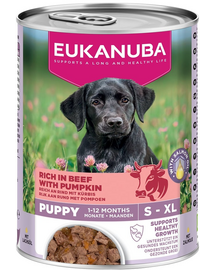 EUKANUBA Life Care Puppy Rich in Beef 400 g pate pentru căței bogat în vită și dovleac