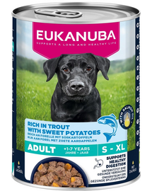 EUKANUBA Life Care Adult Rich in Trout 400 g pate câini bogat în păstrăv și cartofi dulci