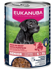 EUKANUBA Life Care Senior Rich in Beef 400 g pate pentru câini seniori bogat în vită și dovleac