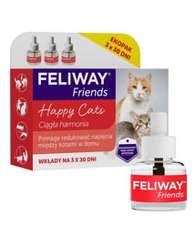 FELIWAY Friends 3 rezerve difuzor, feromoni reducere conflicte între pisici