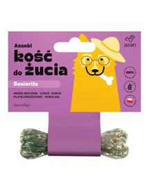 AZANKI Os de ros SENIORITA 10 cm pentru câini seniori