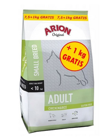 ARION Original Adult Small Chicken and Rice 8,5 kg hrană câini adulți talie mică, cu pui