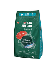 PAN MIĘSKO hrana caini rase mici S 2x9 kg ierburi aromatice, vita si ton