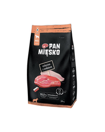 PAN MIĘSKO Hrana pentru caini de talie medie, cu curcan si vitel 2x20kg