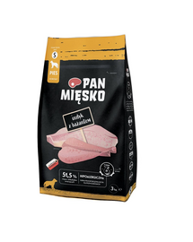 PAN MIĘSKO Hrana caini adulti, curcan si fazan S 2x3 kg