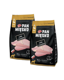 PAN MIĘSKO Hrană uscată pentru câini curcan cu fazan S 2x9 kg