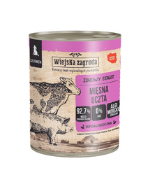 WIEJSKA ZAGRODA Ospăț Cărnos hrană umedă pentru căței 800 g