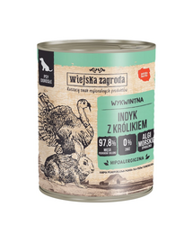 WIEJSKA ZAGRODA hrană umedă pentru câini curcan cu iepure 800 g