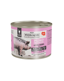 WIEJSKA ZAGRODA Hrană umedă monoproteică cu porc pentru pisici 200 g