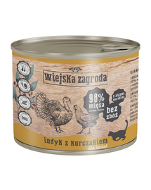 WIEJSKA ZAGRODA Kitten Hrana umeda pentru pisoi 24x200 g