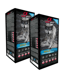 ALPHA SPIRIT Wild Fish hrană moale câini 2x9kg