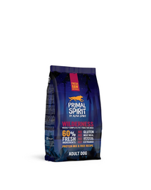 PRIMAL SPIRIT 60% Wilderness hrană moale câini 2x1 kg cu porc