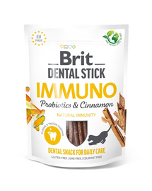 BRIT Dental Stick Immuno cu probiotice și scorțișoară 251 g recompense dentare pentru câini ce susțin imunitatea