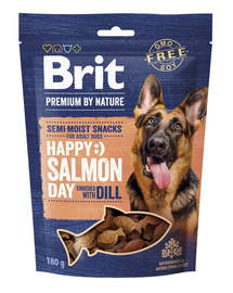 BRIT Premium Dog Semi-moist Snack Salmon 180 g snack câini cu somon, semi-umed