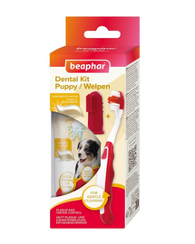 BEAPHAR Puppy Dental Kit pastă și periuțe pentru căței