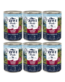ZIWIPEAK Dog Venison Dziczyzna 6x390 g