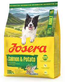 JOSERA Salmon and Potato Adult 900g hrană fără cereale pentru câini cu stomac sensibil