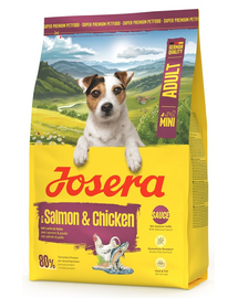 JOSERA Mini Adult Salmon and Chicken 3kg hrană cu sos câini de talie mică, fără gluten