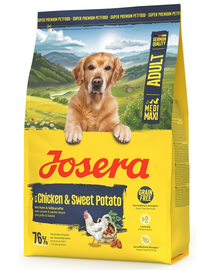 JOSERA Chicken with Sweet Potato Adult 3kg hrană fără cereale pentru rase medii și mari