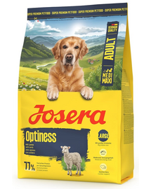 JOSERA Adult Optiness 3kg hrană câini medii și mari, cu miel și orez