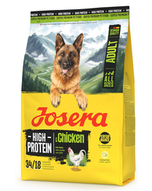 JOSERA High Protein Adult Chicken 3kg hrană bogată în energie pentru câini sportivi