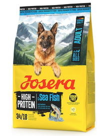 JOSERA High Protein Adult Sea Fish 3kg hrană cu somon și pește oceanic, pentru câini activi