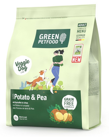 GREEN PETFOOD VeggieDog with Potato and Pea 900g hrană vegetariană câini