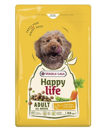 VERSELE-LAGA Happy Life Adult cu pui 2,5 kg hrană câini