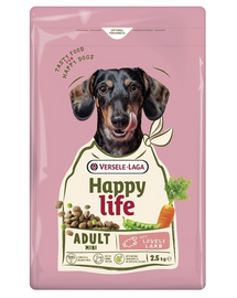 VERSELE-LAGA Happy Life Adult Mini with Lamb 2,5kg hrană câini mici cu miel
