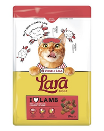 VERSELE-LAGA Lara Adult Lamb 1,9 kg hrană pisici, miel