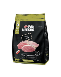 PAN MIĘSKO Hrana uscata pentru pisici, cu curcan si gasca S 400 g