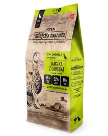 WIEJSKA ZAGRODA hrană câini cu rață și pară M 2x20kg